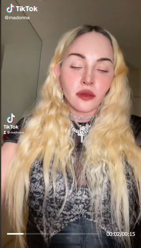 Madonna, fot. screenshot TikTok