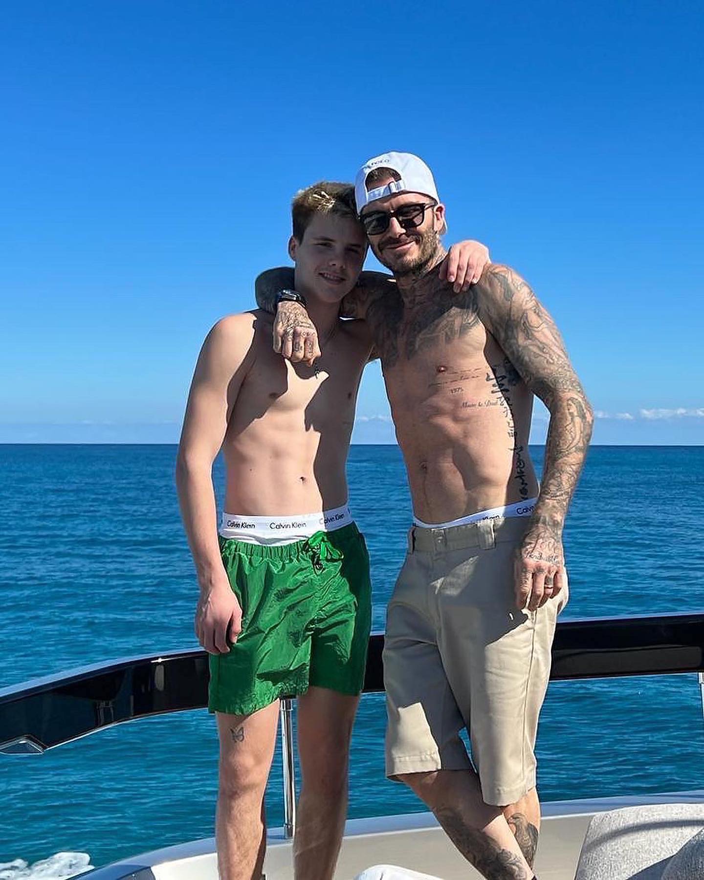 David Beckham z synem, fot. Instagram