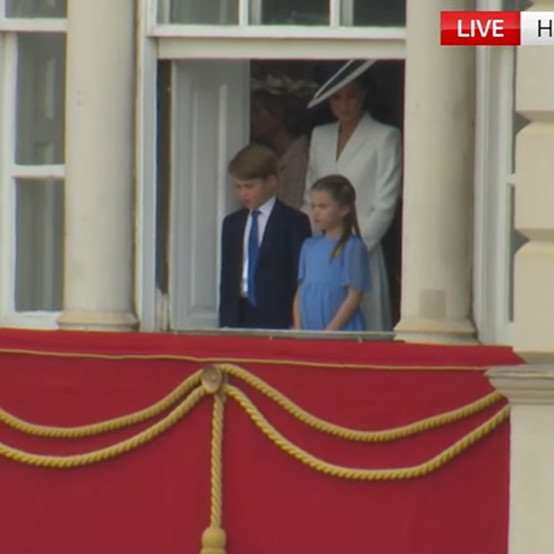Książę George, księżniczka Charlotte - Trooping the Colour 2022, fot. screenshot Youtube/SkyNews