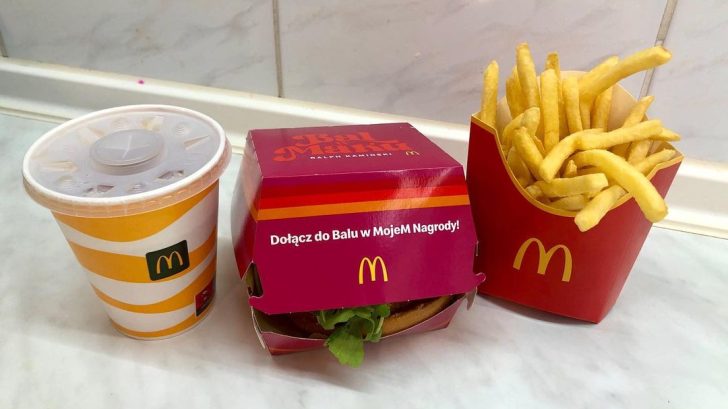 Zestaw Ralpha Kamińskiego w McDonald's - fot. Instagram @katarzynabosacka