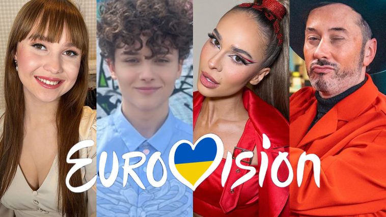 Eurowizja 2023, Alika, Reiley, Blanka, Gustaph - fot. Instagram @alika.milova, @reiley, @blikeblanka, @stefgustaph