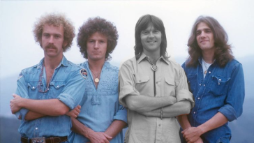 Bernie Leadon, Don Henley, Randy Meisner i Glenn Frey z Eagles fot. Facebook @Eagles