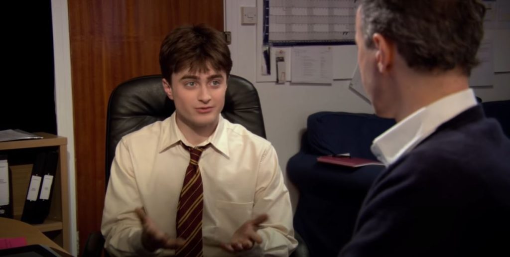 Daniel Radcliffe - fot. screenshot Youtube @warnerbrosentertainment