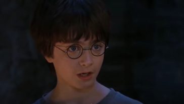 Daniel Radcliffe - fot. screenshot z filmu "Harry Potter i kamień filozoficzny"