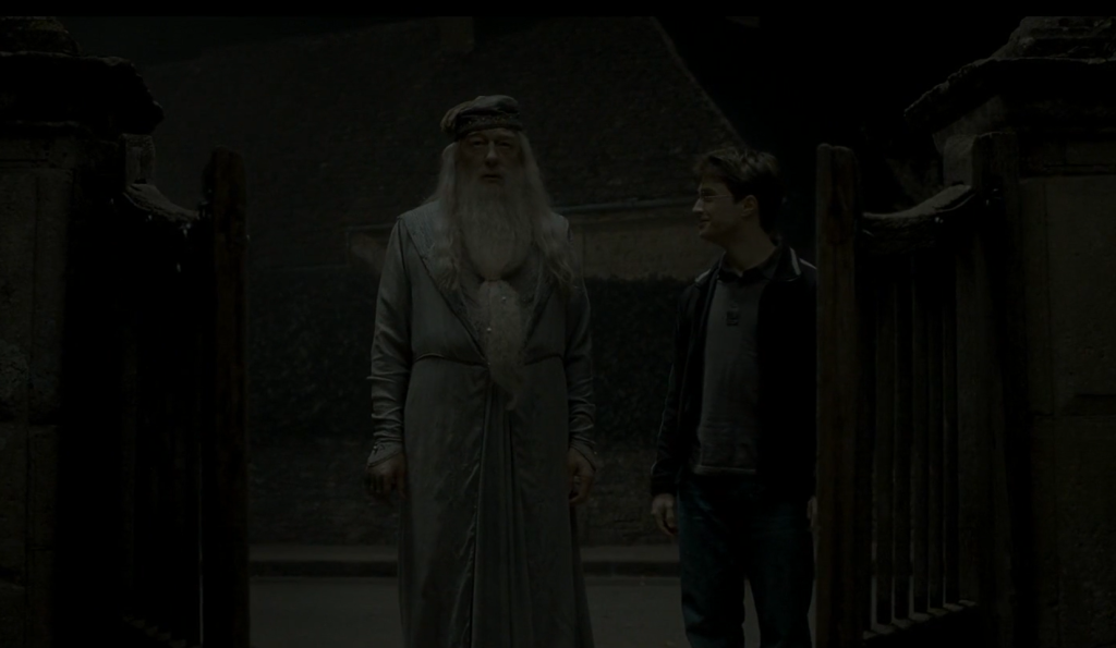 Michael Gambon, Daniel Radcliffe - fot. sceenshot Harry Potter i Książę Półkrwi