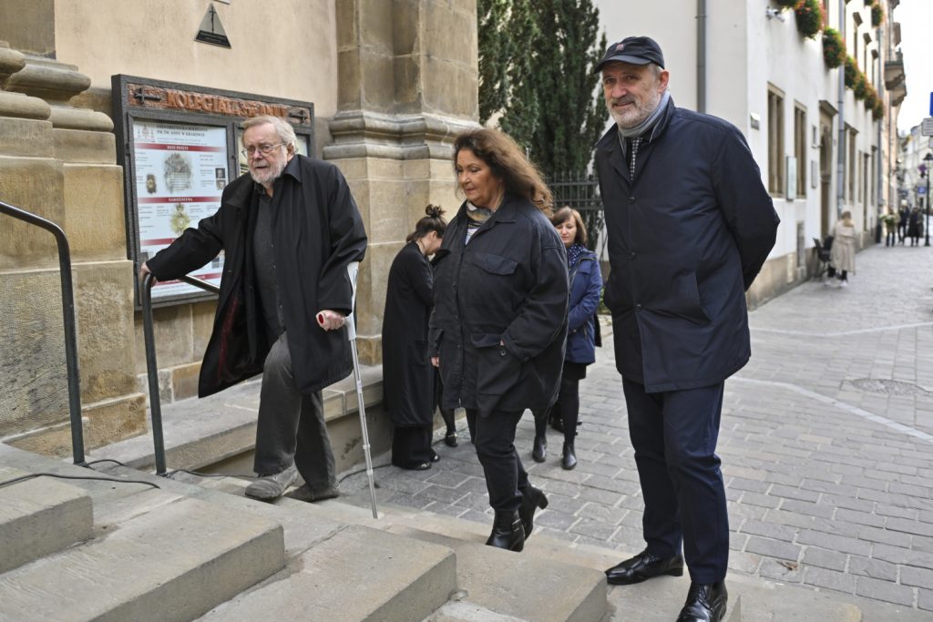 Anna Dymna, Krzysztof Orzechowski, Pogrzeb Stanisława Radwana - fot. ArtService/AKPA