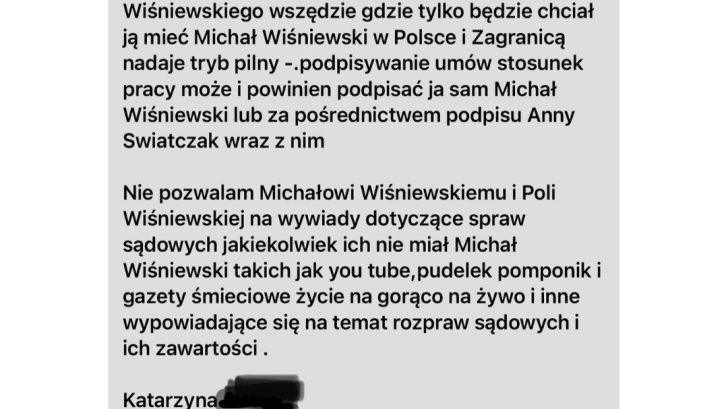 Michał Wiśniewski jest nękany - fot. Instagram @m_wisniewski1972