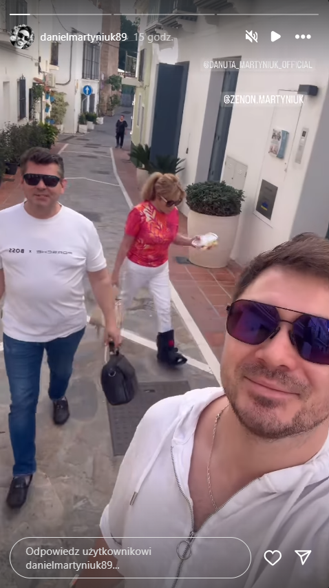Zenon Martyniuk, Danuta Martyniuk, Daniel Martyniuk - fot. Instagram @danielmartyniuk89