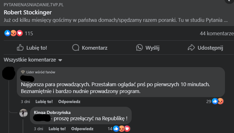 Kinga Dobrzyńska - fot. screenshot Facebook @Pytanie na śniadanie 
