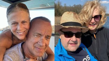 Rita Willson, Tom Hanks, Cezary Żak, Katarzyna Żak - fot. Instagram